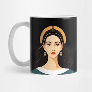 Woman decorated in ornament Mug